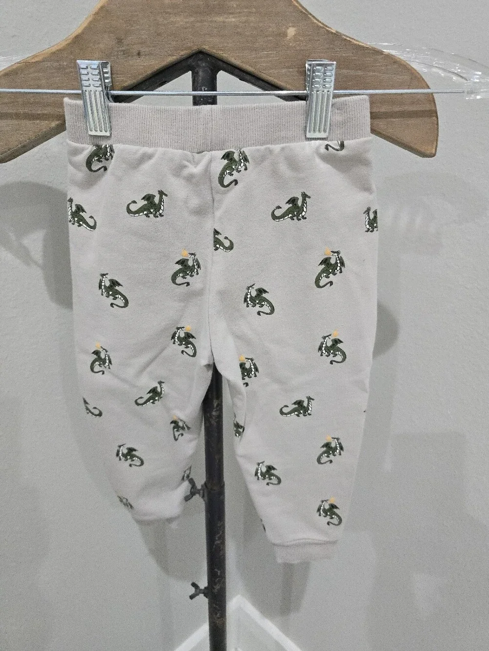 miles the label Sweatshirt Set in Light Gray Taupe Dragons 24 Months